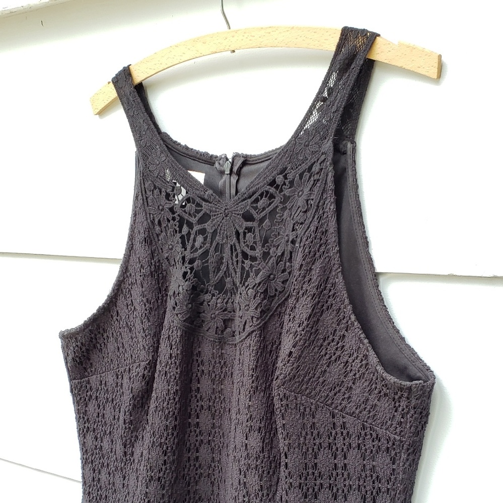 London Times Black Lace Sleeveless Dress - 16 - Picture 2 of 8